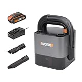 WORX 18V(20V MAX) Akku Autostaubsauger WX030, 2 Ah, Kleiner Würfel mit HEPA-Partikelfilter