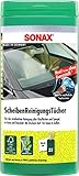 SONAX ScheibenReinigungsTücher Box (25 Stück) zur schnellen, einfachen und streifenfreien Reinigung von allen Glas- und Spiegelflächen | Art-Nr. 04120000