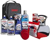 SONAX XTREME Autopflege Set inkl. Tasche (8-teilig); Autoreinigungs- und Pflegeset für den Fahrzeug-Außenbereich (für Lack und Felgen) | Art-Nr. 07615410