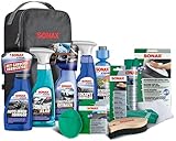 SONAX Innenraum+Scheibe-Set mit Tasche zur Reinigung aller Flächen im AutoInnenRaum mit langanhaltendem Schutz |Mehrfarbig, Art-Nr. 07688000
