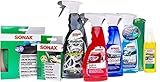 SONAX Premium Reinigungs-Set 7-teilig | Das Starterpaket für eine Komplettreinigung für innen und außen. | Zum Vorteilspreis! | Felgenreiniger, Insektenentferner, Cokpitreiniger, Scheibenreiniger